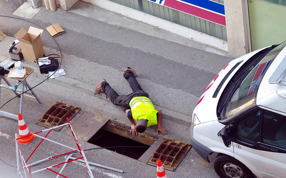 travaux assainissement Le Coudray-Montceaux